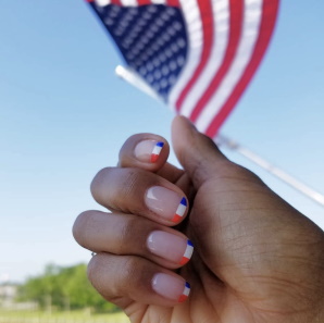 Fourth of July nail art